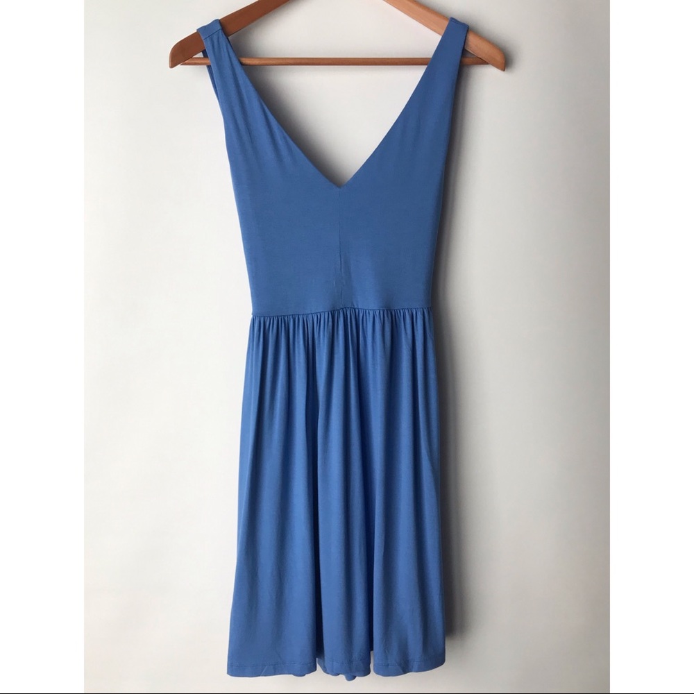 NWT Loft Blue Criss Cross Back Dress XS